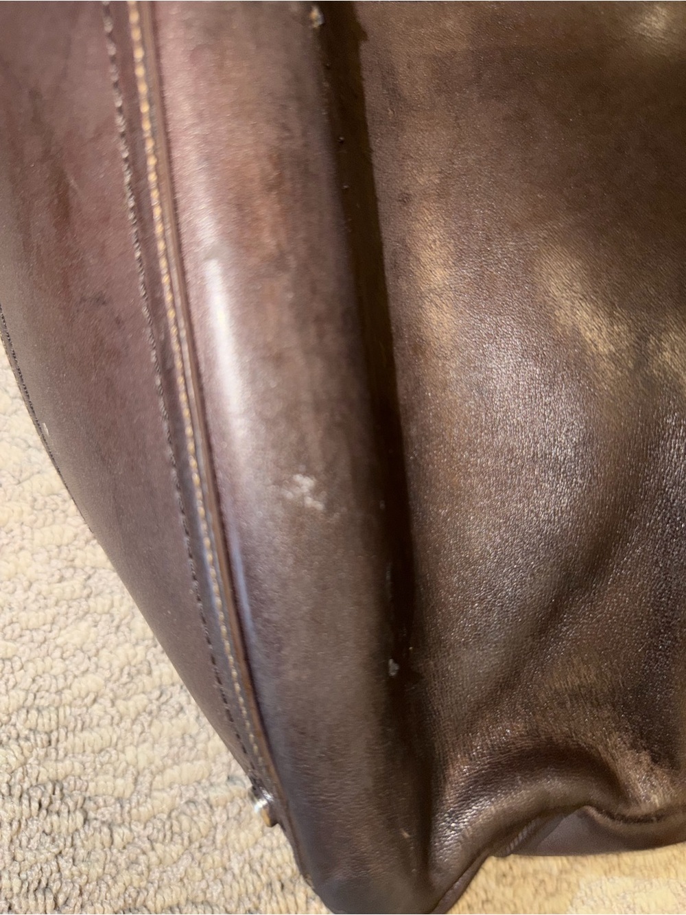 COACH Leather Messenger Bag - Brown - Picture 7 of 12